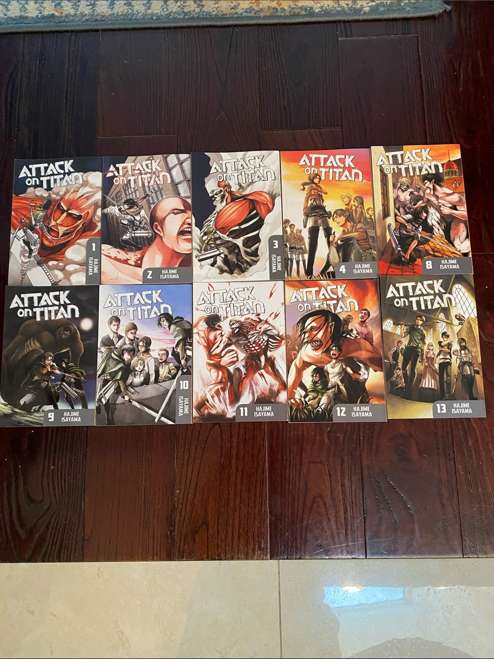 Attack on Titan # 1,2,3,4,8,9,10,11,12,13 (Kodansha 2012) Like New!